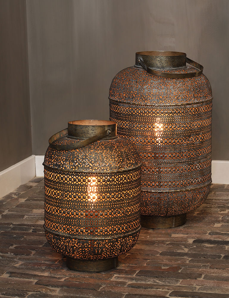 Orientalische Tischlampe Light & Living Udupi II altgold – Bild 2