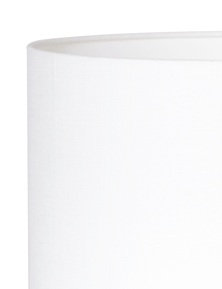 Ovale Tischlampe mit weißem Lampenschirm Light & Living Jamiro schwarz – Bild 3