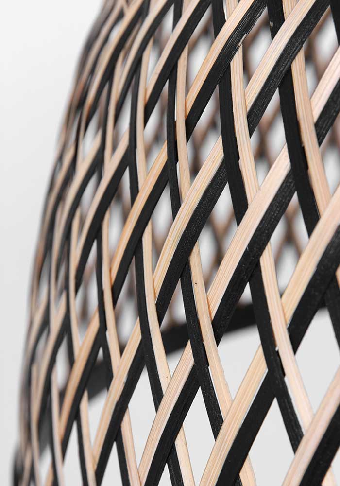 Ovale gewebte Hängelampe Anne Light & Home Maze – Bild 9