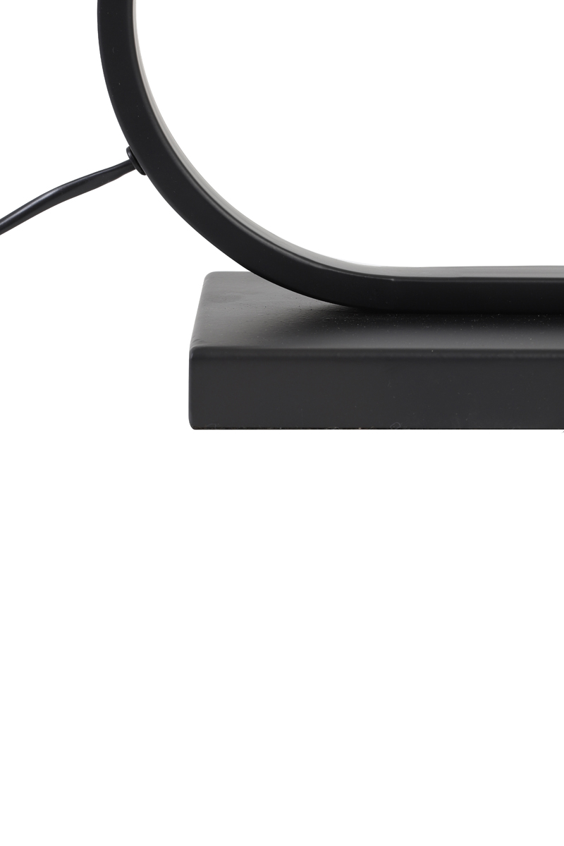 Ovaler Design-Lampenfuß schwarz Light & Living Jamiro – Bild 6