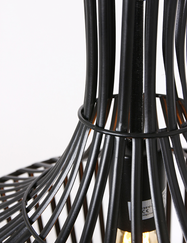 Pendelleuchte Drahtlampe Light & Living Stella schwarz – Bild 4