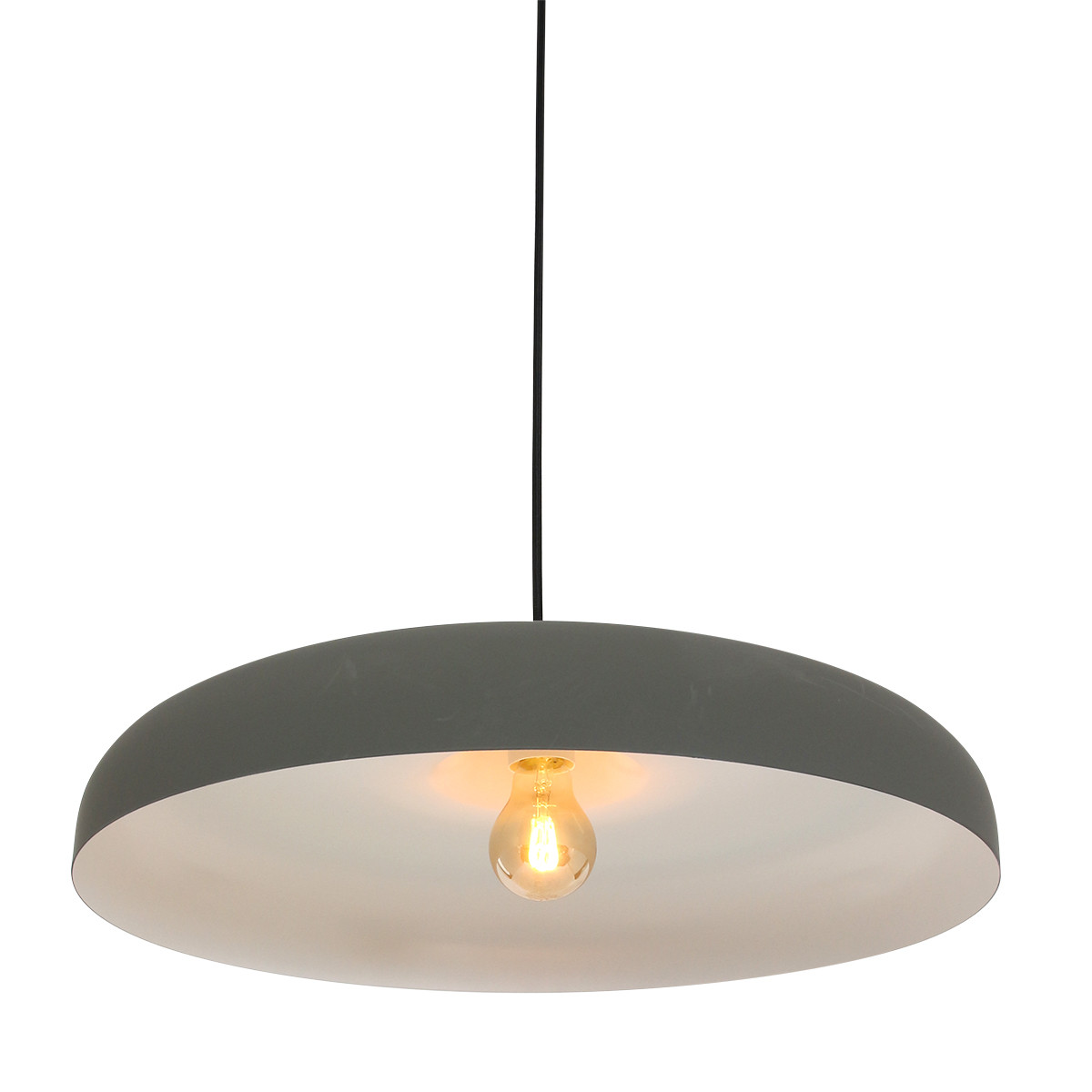 Rétro lampe suspendue en métal gris Steinhauer Krisip – Bild 11