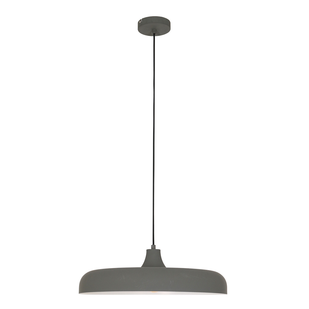 Rétro lampe suspendue en métal gris Steinhauer Krisip – Bild 2