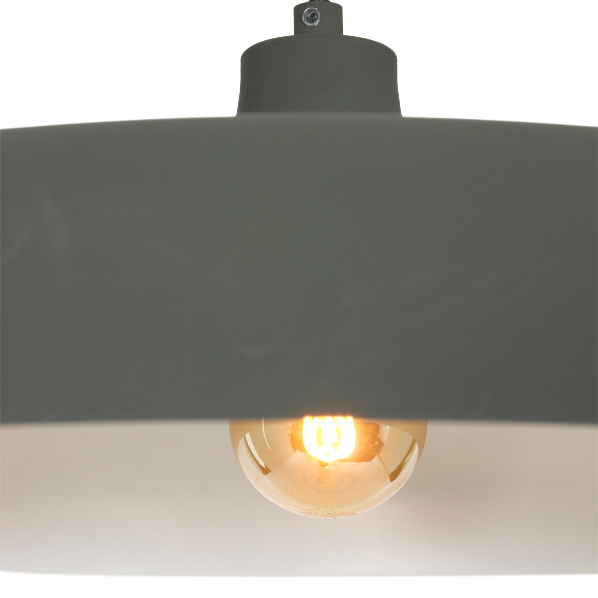 Rétro lampe suspendue en métal gris Steinhauer Krisip – Bild 3
