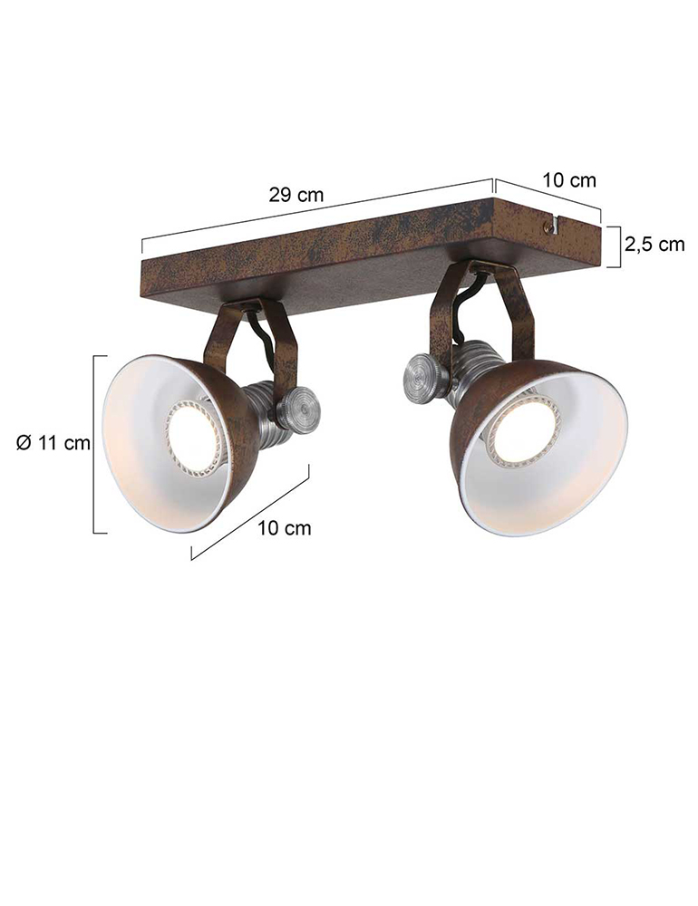 Deckenlampe mit zwei Spots Steinhauer Brooklyn – Bild 9