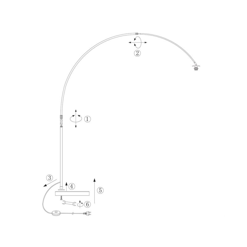 praktische-bogenlampe-steinhauer-sparkled-light-mattglas-und-schwarz-9674st-9