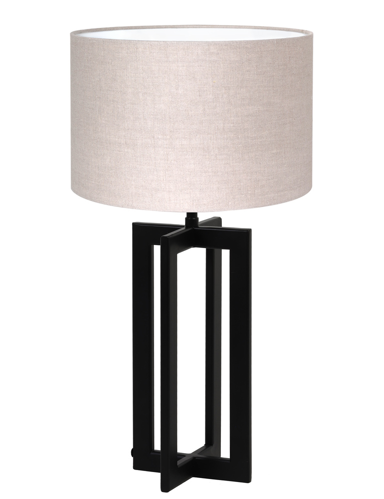 quadratischer-lampensockel-mit-rundem-schirm-light-&-living-mace-beiger-schirm-8462zw