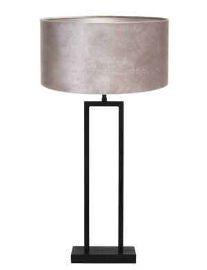 rechteckige-tischlampe-mit-silbernem-schirm-light-&-living-shiva-schwarz-7096zw