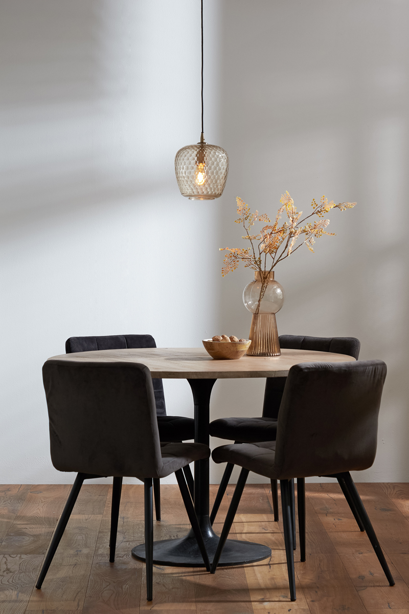 Retro Hängelampe klares Wellenglas Light & Living Danita – Bild 4