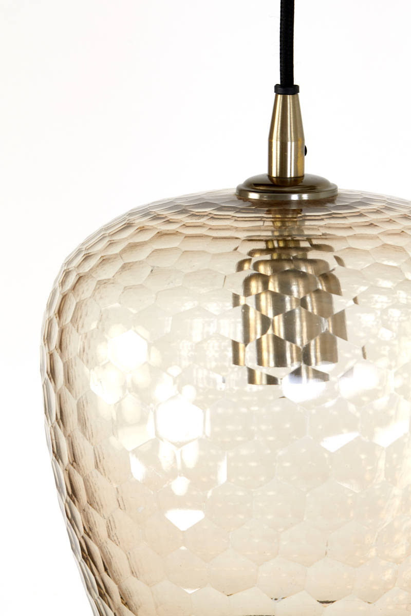 Retro Hängelampe klares Wellenglas Light & Living Danita – Bild 6