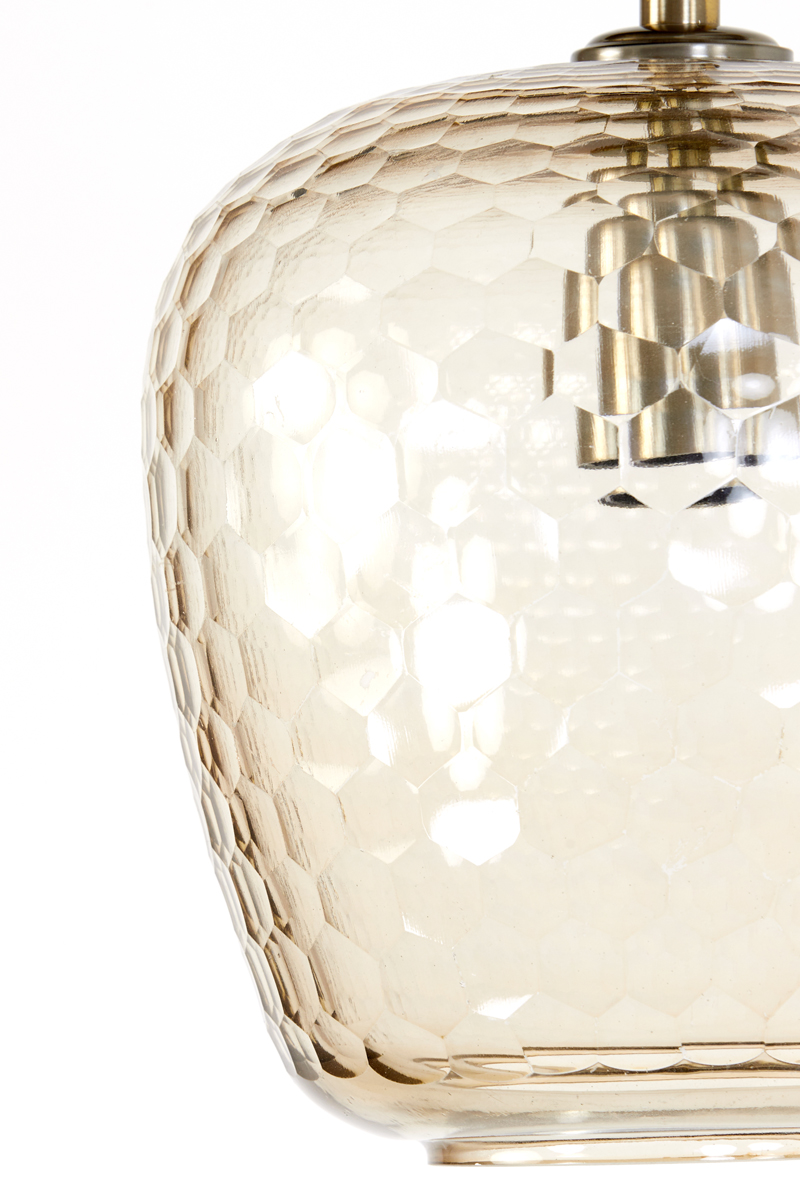 Retro Hängelampe klares Wellenglas Light & Living Danita – Bild 7