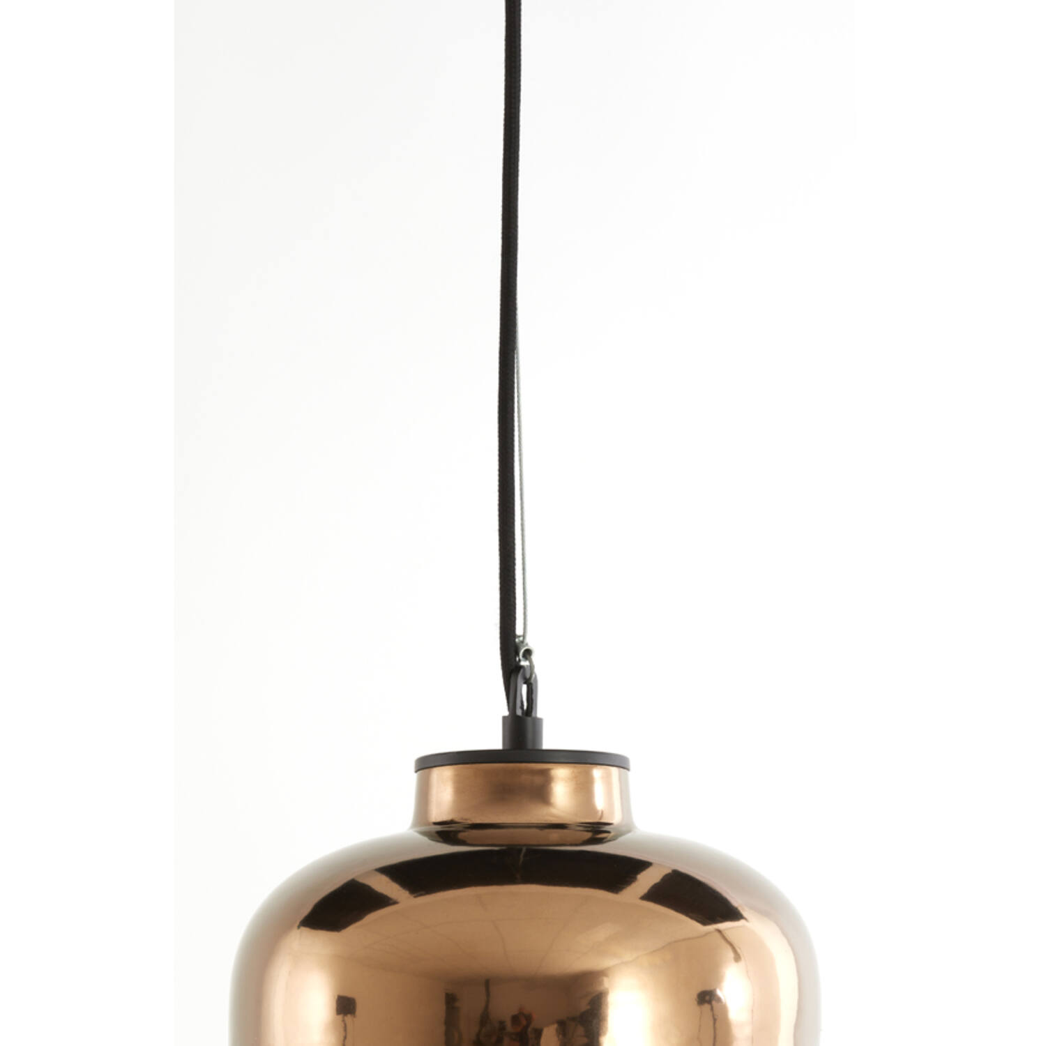 Retro rotbraune Rauchglas-Hängelampe Light & Living Dena – Bild 4