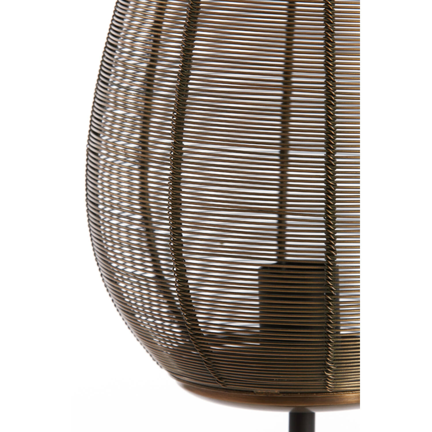 Retro schwarze Tischlampe mit Gold Light & Living Yaelle – Bild 6