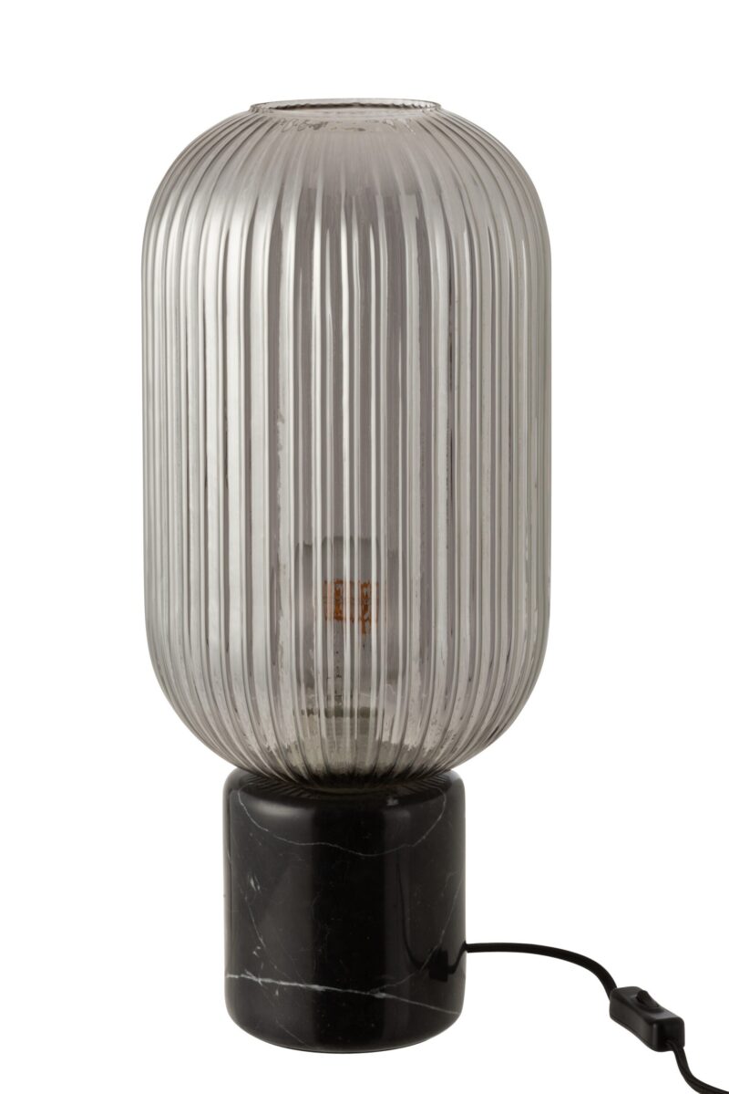retro-schwarze-tischlampe-mit-rauchglas-jolipa-yufo-5740-3