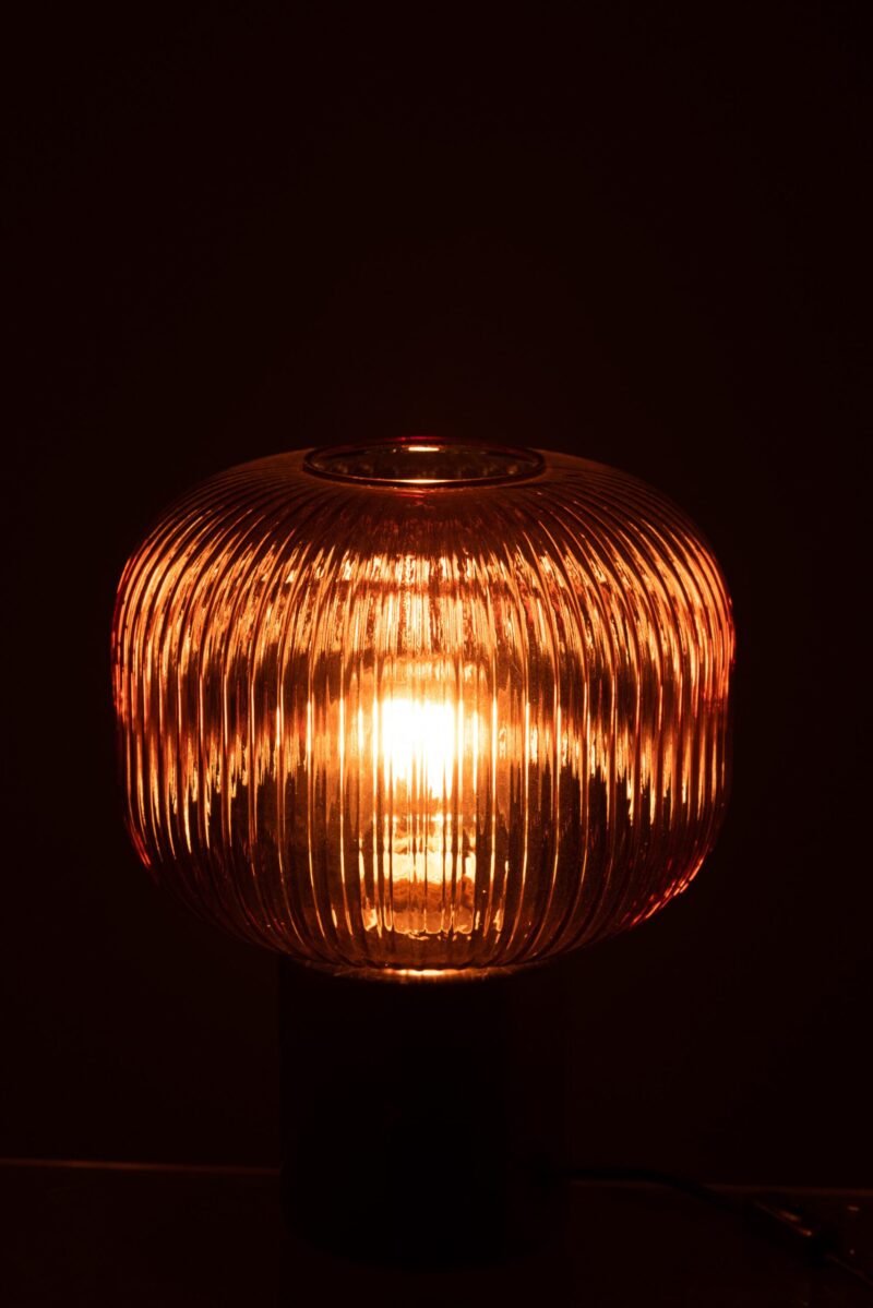retro-schwarze-tischlampe-mit-rotem-glas-jolipa-yufo-5746-5
