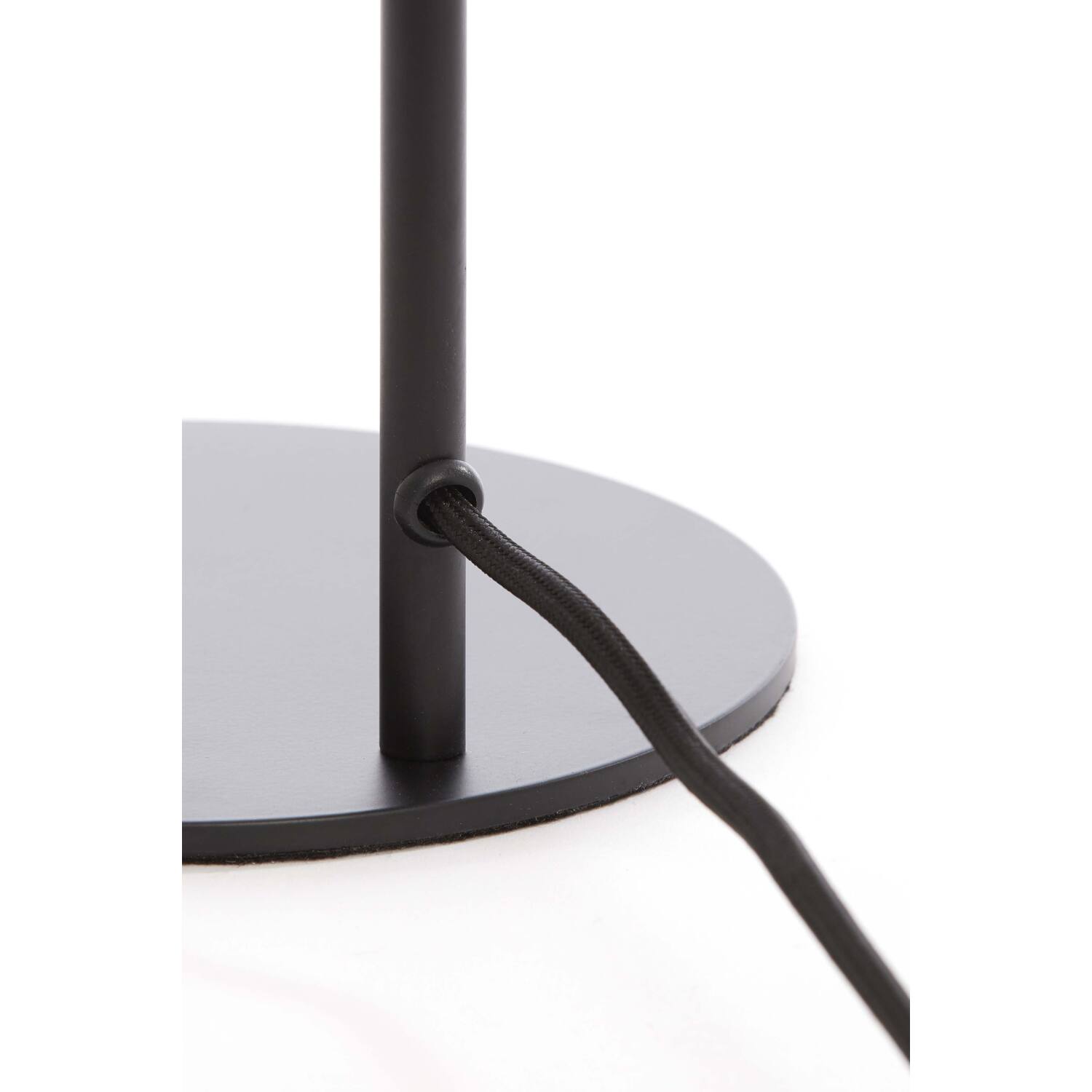 Retro schwarze Tischlampe mit weißem Rauchglas Light & Living Solna – Bild 5