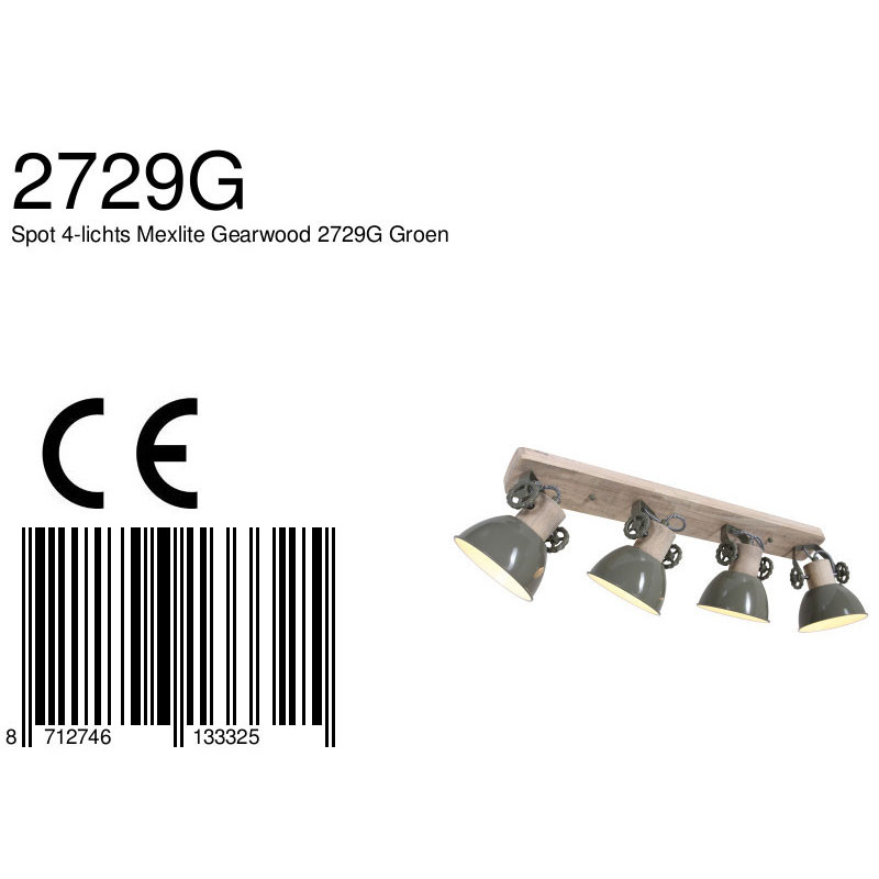 Robuste Deckenleuchte Mexlite Gearwood – Bild 7