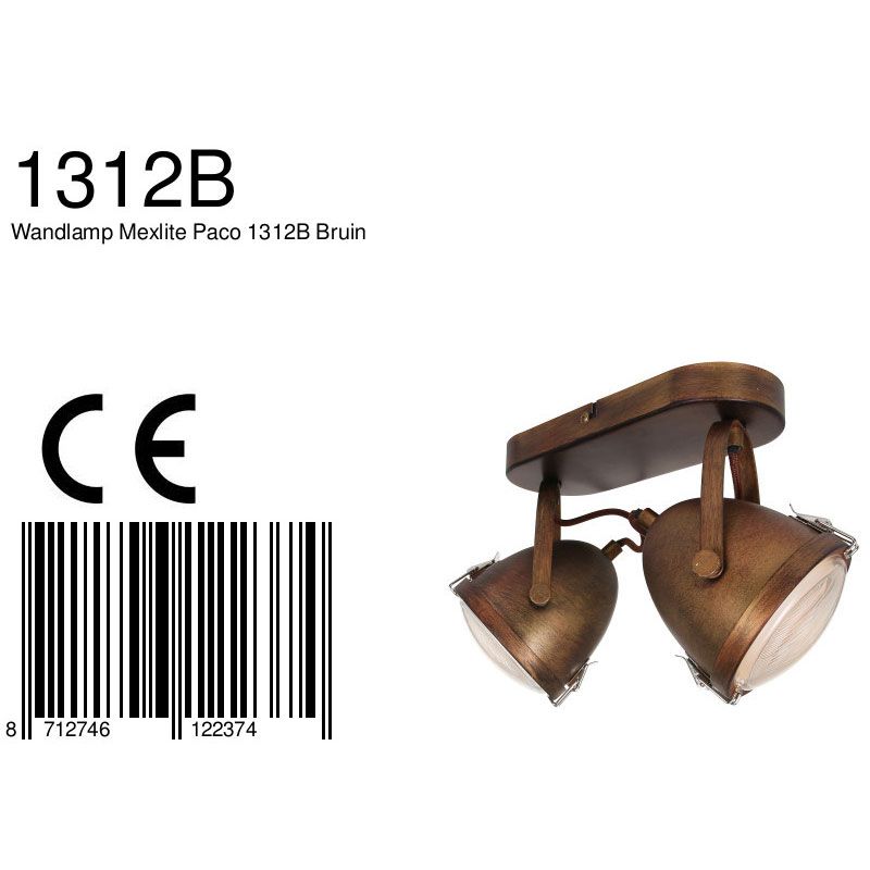 Zweiflammige Deckenlampe Mexlite Paco – Bild 8