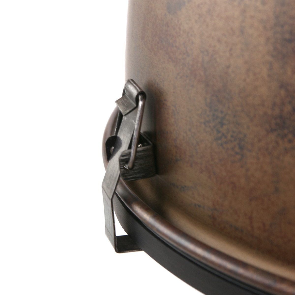 Industrielle braune Glas-Metall-Hängeleuchte Steinhauer Bikkel – Bild 4