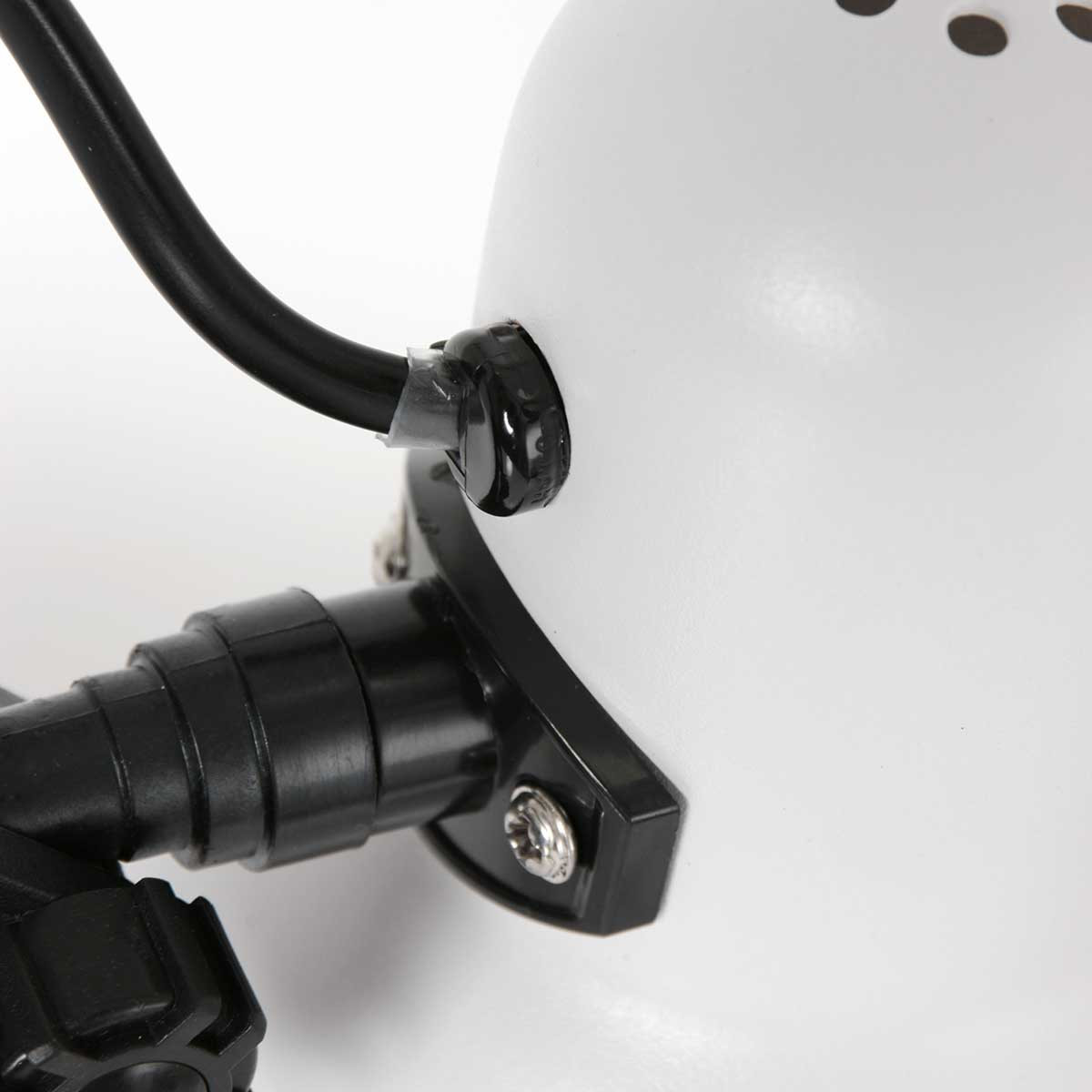 Industrielle verstellbare Tischlampe Weiß / Schwarz Mexlite Study – Bild 11