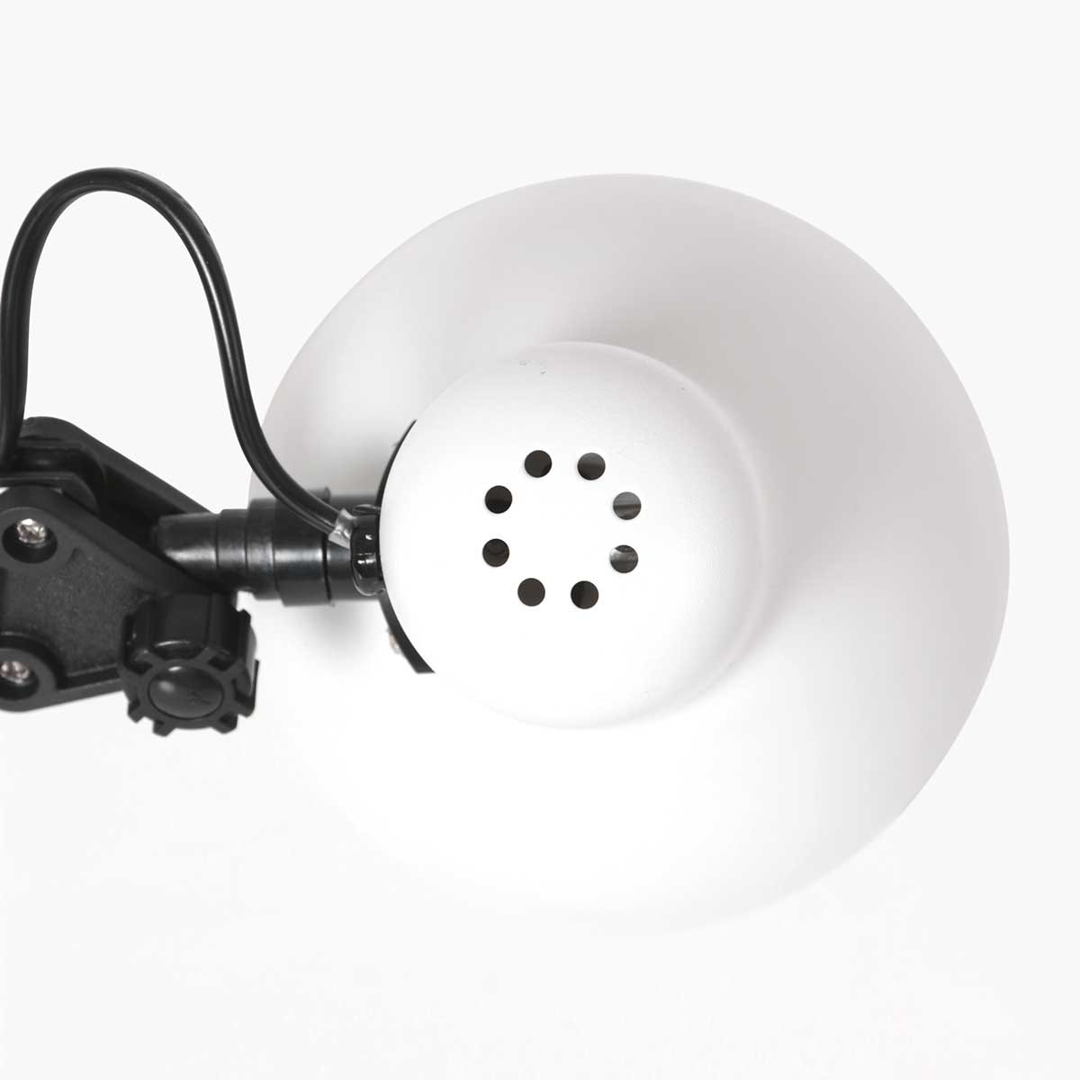 Industrielle verstellbare Tischlampe Weiß / Schwarz Mexlite Study – Bild 4