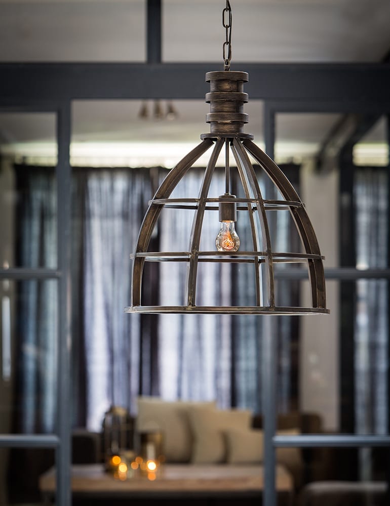 Robuste Schwarze Hängelampe Light & Living – Bild 2