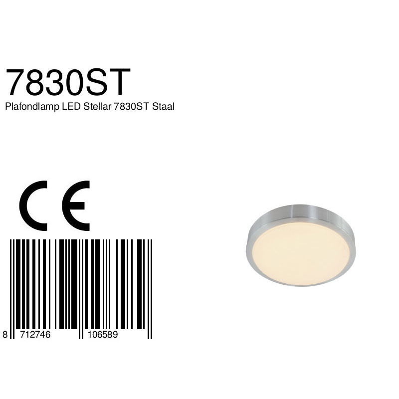 Moderne Deckenlampe aus Stahl, Metall und Kunststoff Mexlite Ceiling and wall – Bild 6