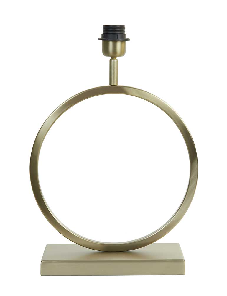 Runde Tischlampe mit blauem Schirm Light & Living Liva blau und gold – Bild 2