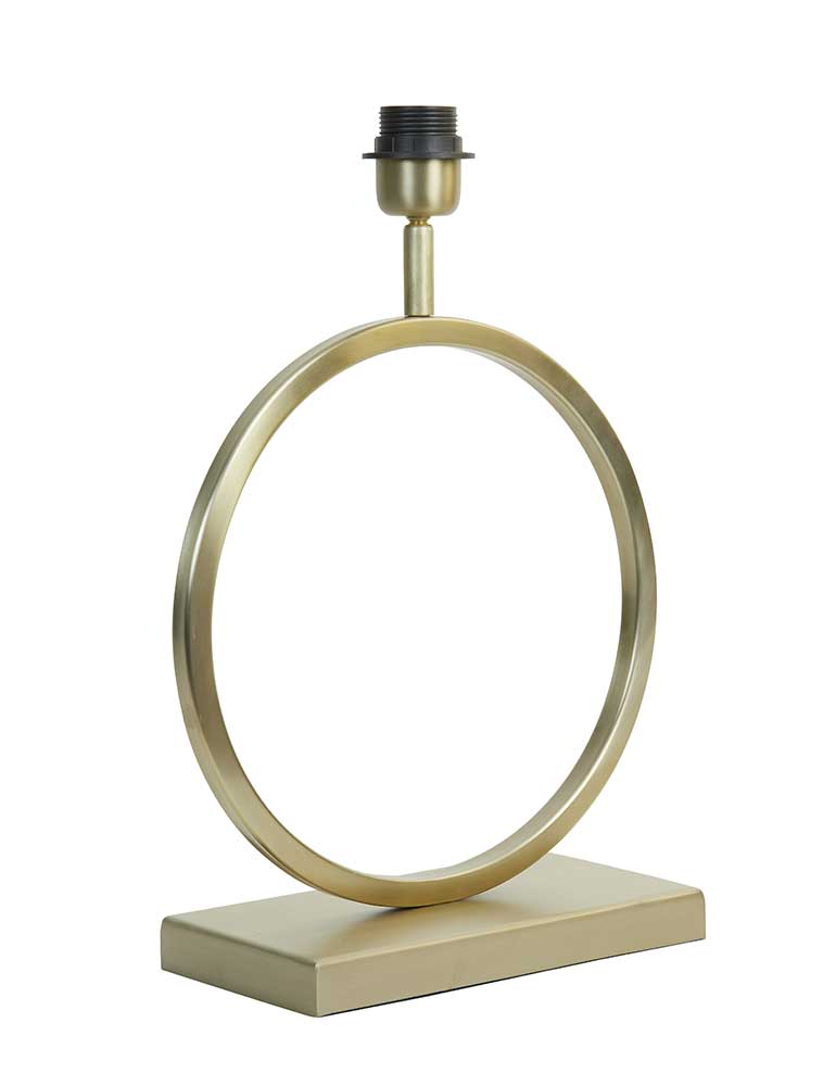 Runde Tischlampe mit blauem Schirm Light & Living Liva blau und gold – Bild 6