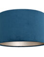 runder-blauer-lampenschirm-aus-samt-30-cm-steinhauer-k7396zs