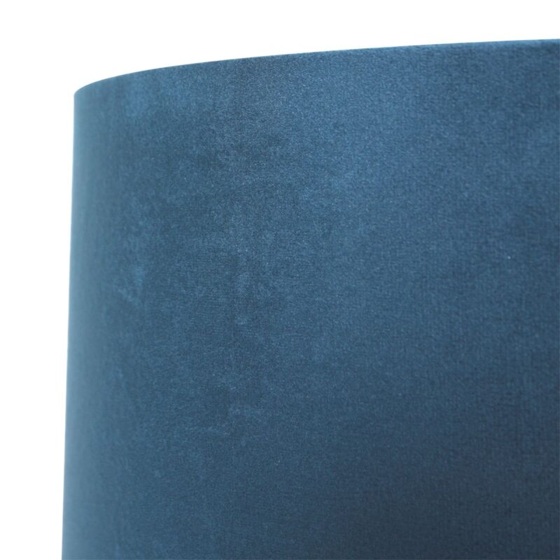 runder-lampenschirm-samt-40-cm-steinhauer-blau-k1068zs-4
