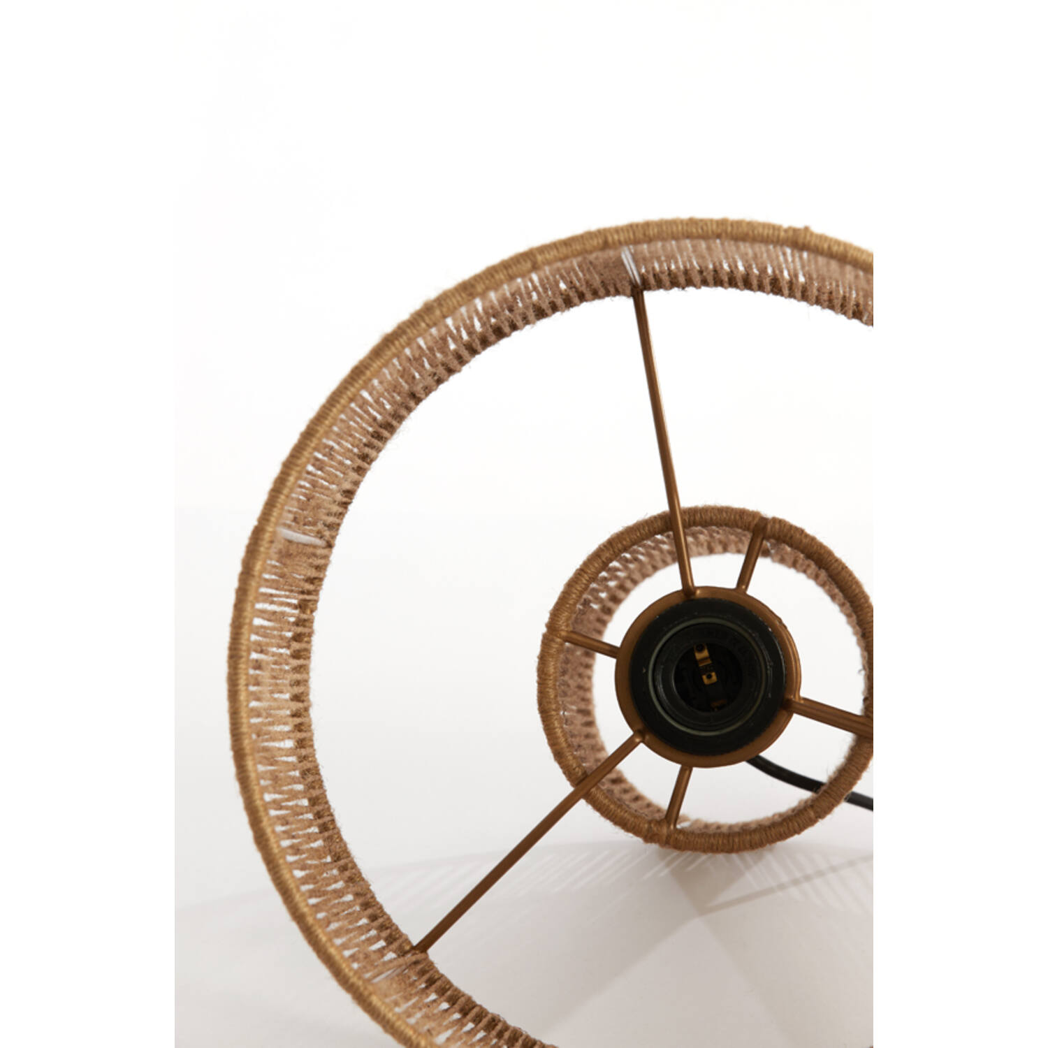 Rustikale beige Seil-Tischlampe Light & Living Lavatera – Bild 4