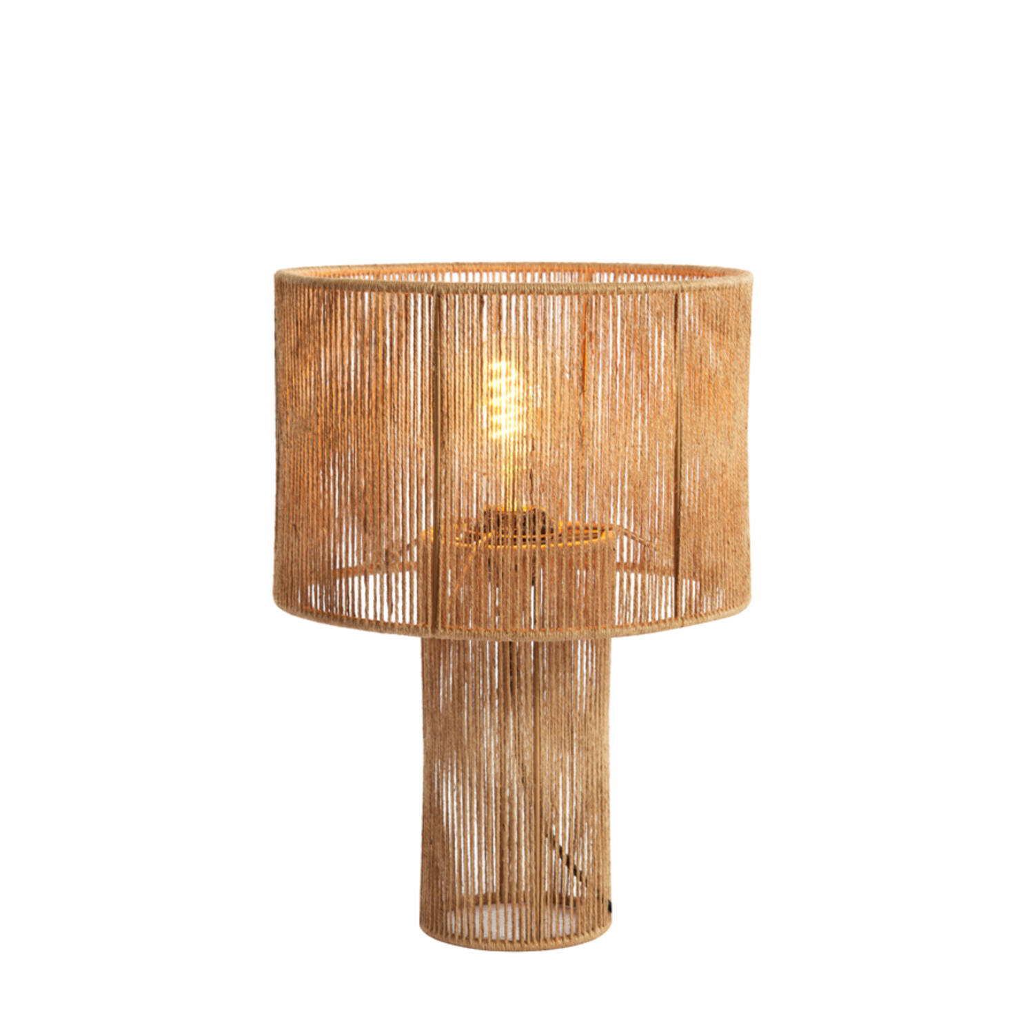 Rustikale beige Seil-Tischlampe Light & Living Lavatera – Bild 7