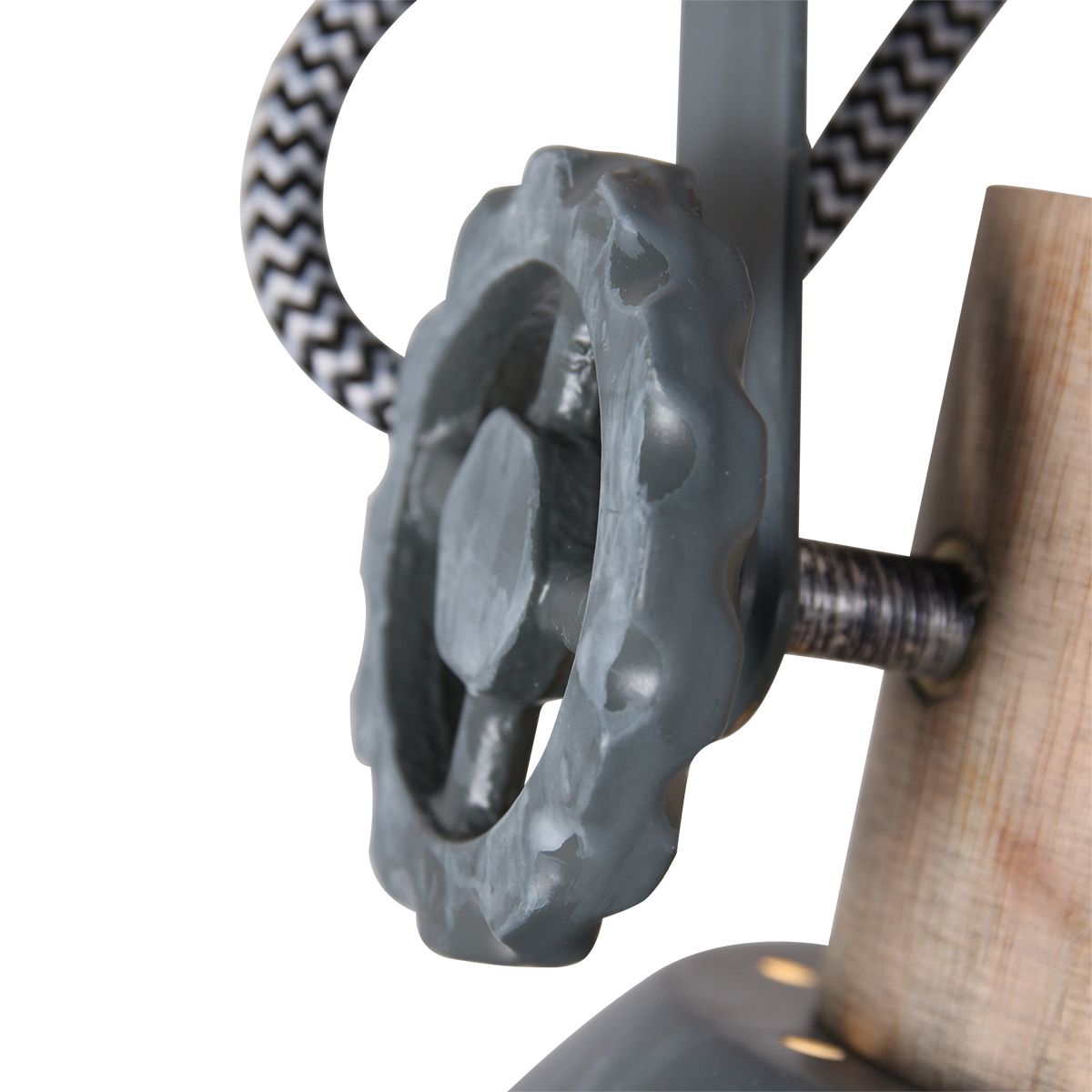 Rustikale Deckenleuchte vierflammig Mexlite Gearwood – Bild 4