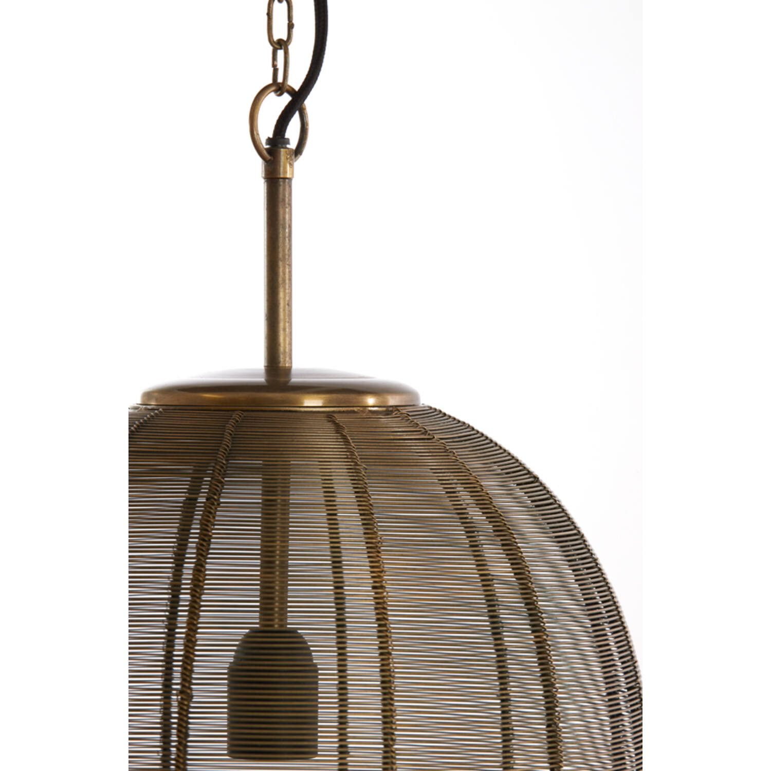 Rustikale goldene feinmaschige Hängelampe Light & Living Yaelle – Bild 5