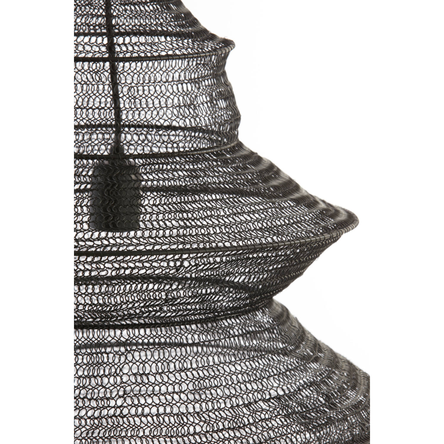 Rustikale schwarze feinmaschige Hängelampe Light & Living Nakisha – Bild 5