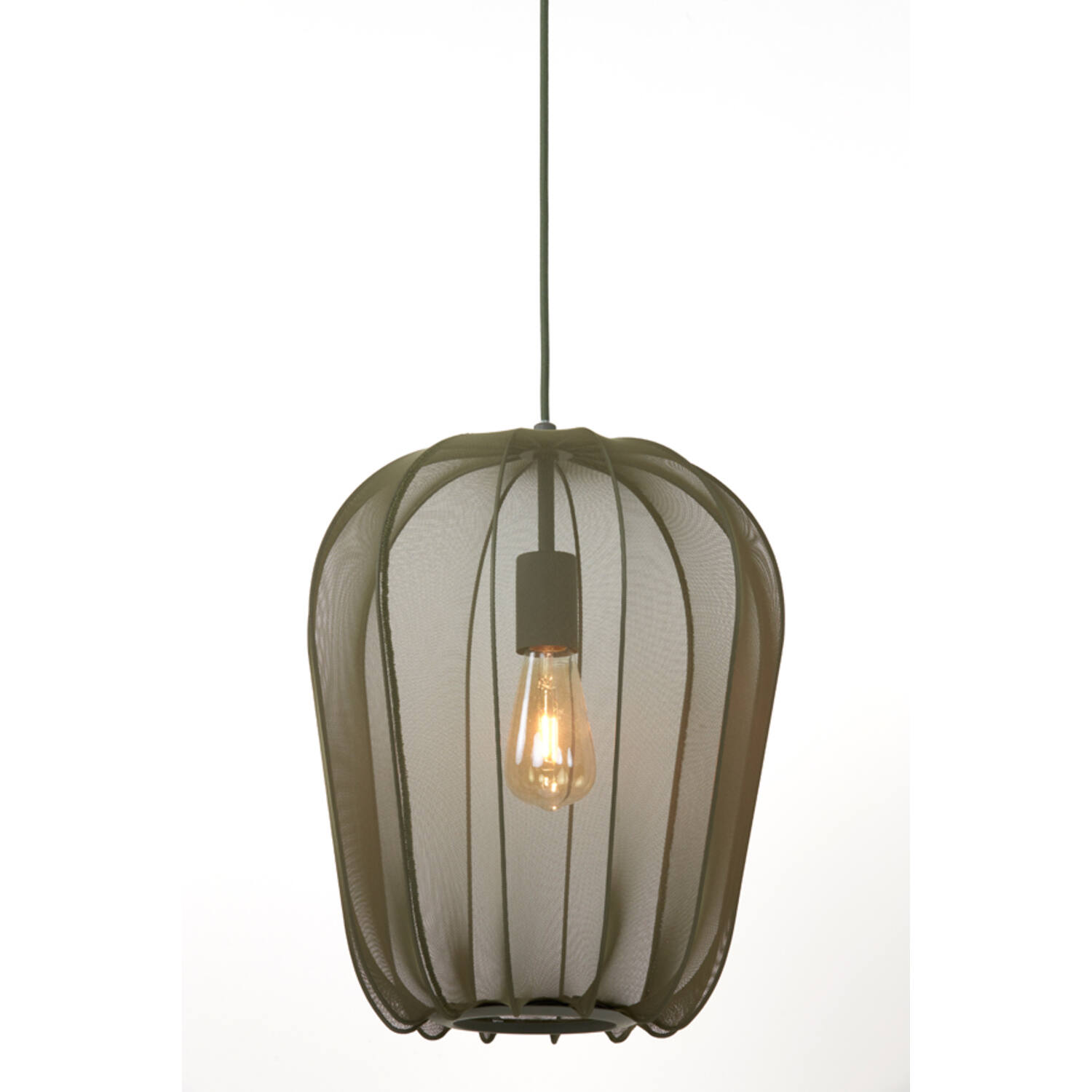 Rustikale grüne Hängelampe aus Drahtgeflecht Light & Living Plumeria – Bild 6