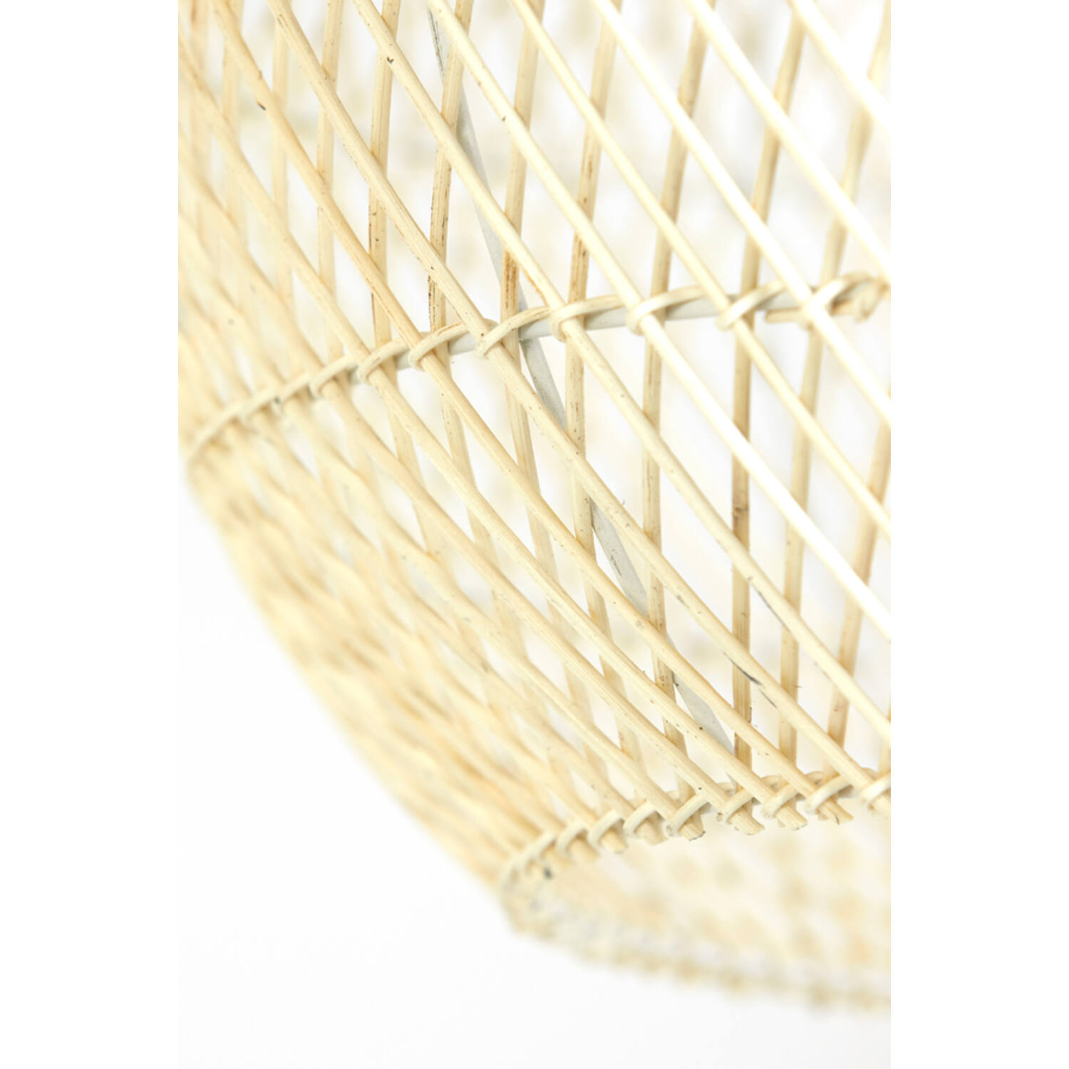 Rustikale weiße Rattan Hängelampe Light & Living Charita – Bild 4