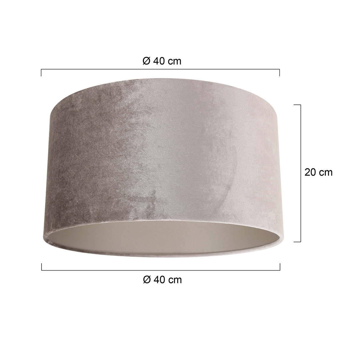 Moderne silberne Samt-Lampenabdeckung Steinhauer – Bild 6