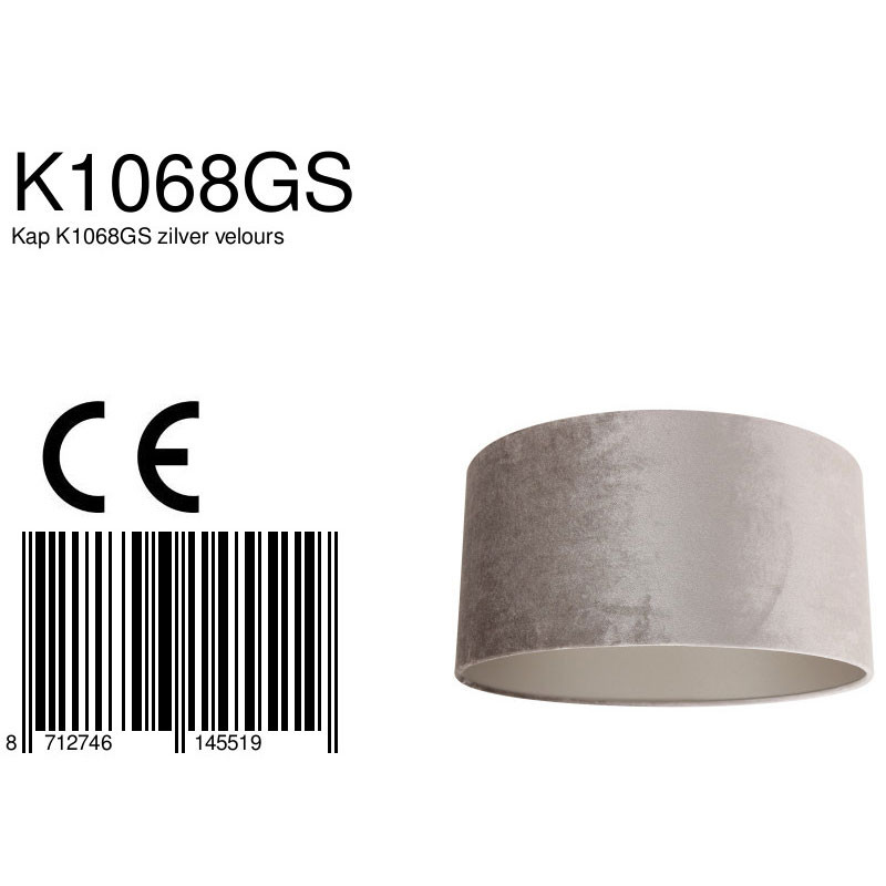 Moderne silberne Samt-Lampenabdeckung Steinhauer – Bild 7
