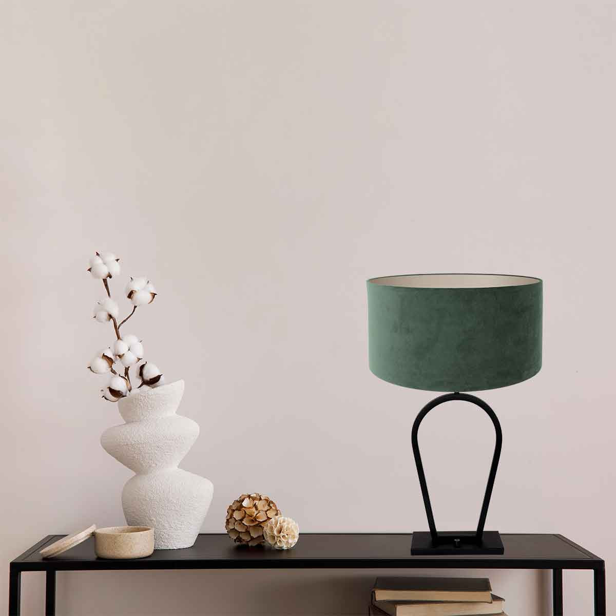 Trendige schwarze Metall-Tischlampe Steinhauer Stang – Bild 3