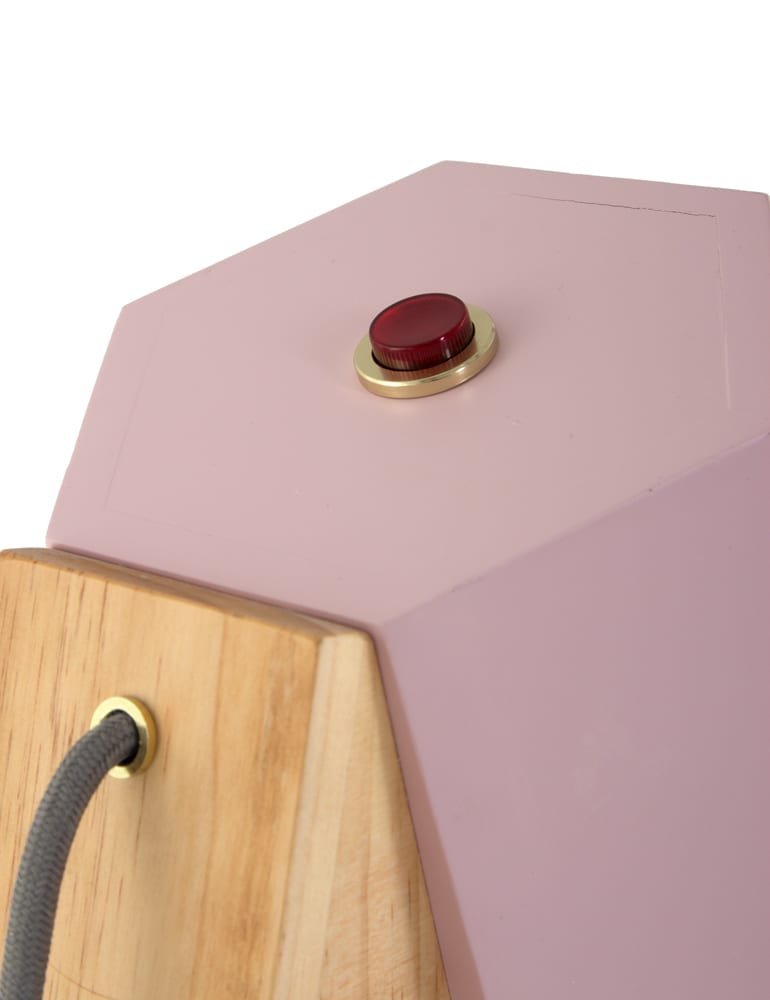 Schöne Tischlampe Seletti Woodspot pastellrosa – Bild 2