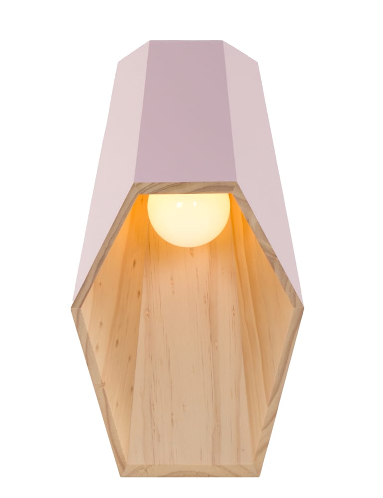 Schöne Tischlampe Seletti Woodspot pastellrosa – Bild 6