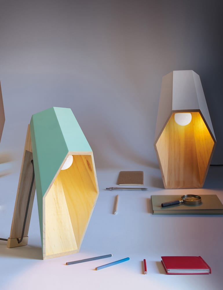 Schöne Tischlampe Seletti Woodspot pastellrosa – Bild 7