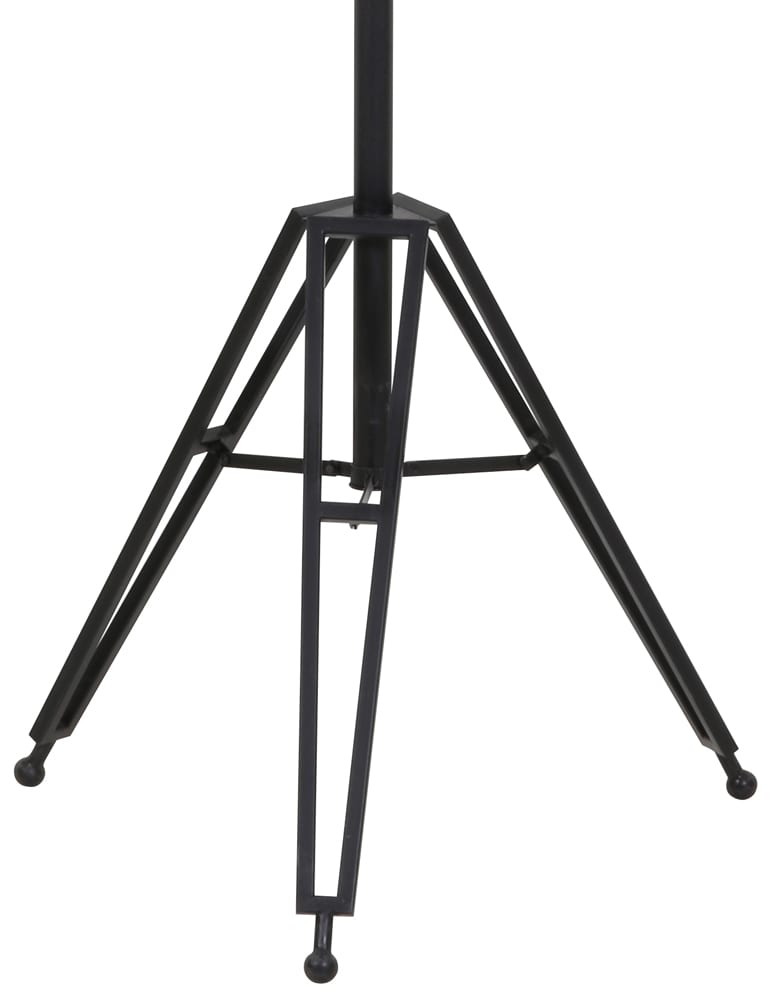 Schwarze Stativlampe mit Holzdetail Light & Living – Bild 4