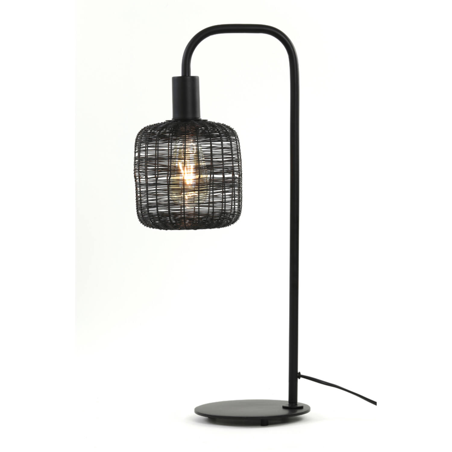 Schwarze Tischlampe modern Light & Living Lekang – Bild 7
