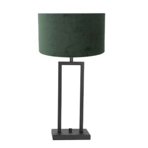 schwarze-tischleuchte-gruner-lampenschirm-steinhauer-stang-schwarz-grun-8212zw-2