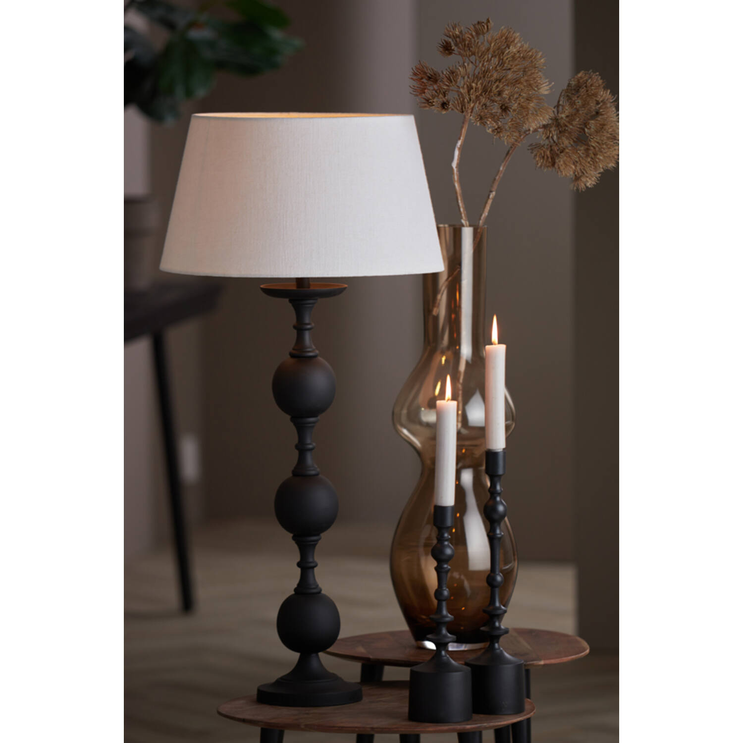 Schwarzer Lampenfuß modern Light & Living Lesane – Bild 3