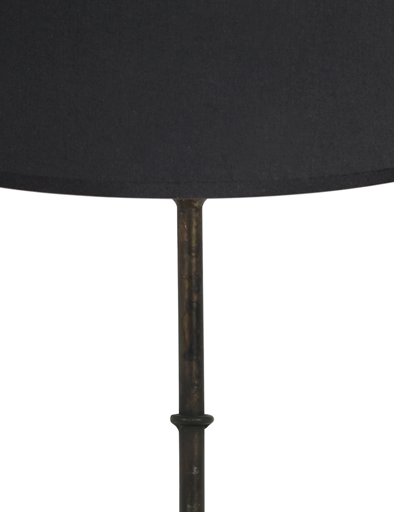 Schwarzgoldene Tischlampe Light & Living Phuket schwarz – Bild 2