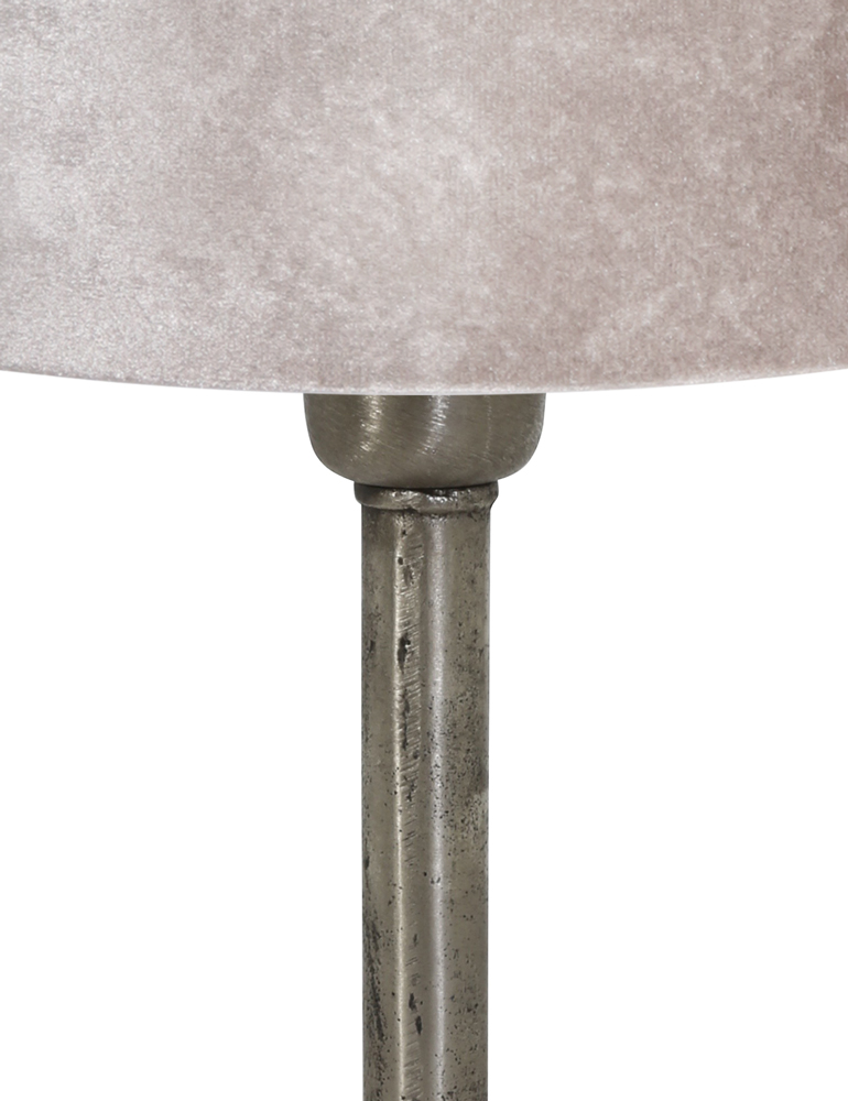 Silberfarbene Tischleuchte Light & Living Undai – Bild 2